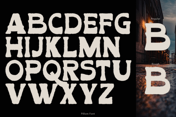 Pillom Font PNG with transparent background - Preview 2