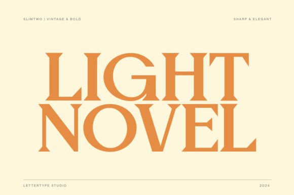 Slim Two Font PNG with transparent background - Preview 3