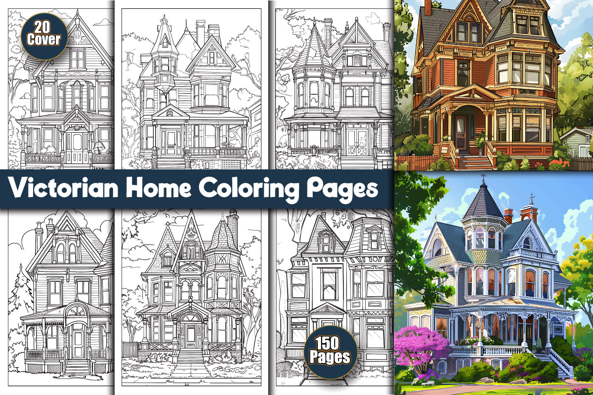 Victorian Home Coloring Pages