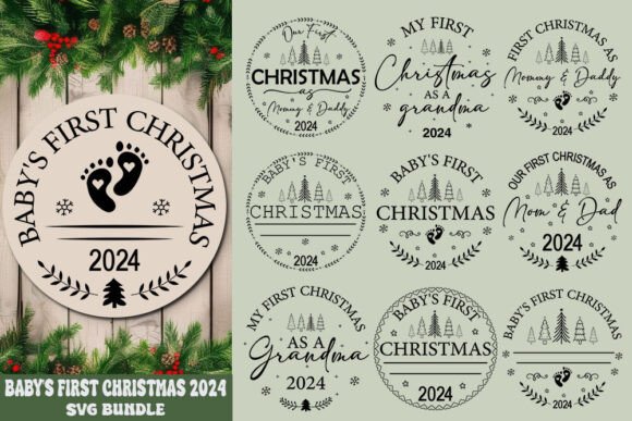 Baby's First Christmas 2024 Svg Bundle
