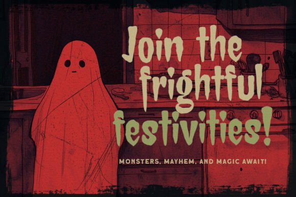Creepy Mansion Font - Preview 6