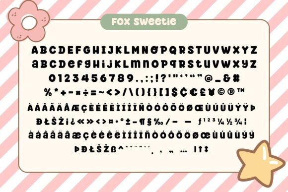 Fox Sweetie Font PNG with transparent background - Preview 5