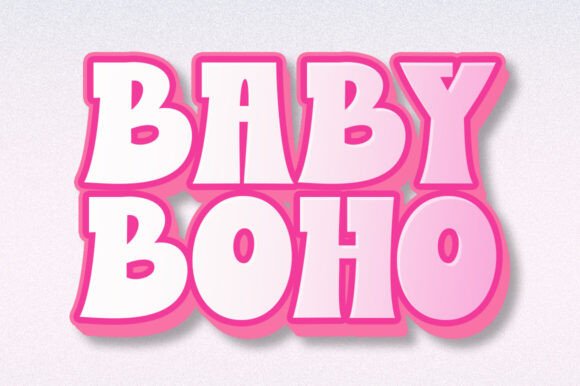 Girly Boho Font PNG with transparent background - Preview 2