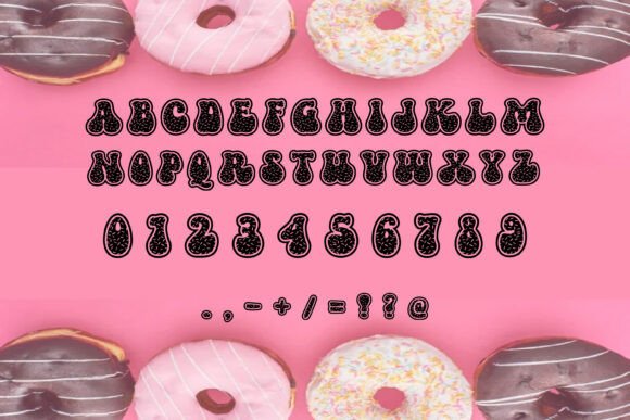 Groovy Donut Font - Preview 3