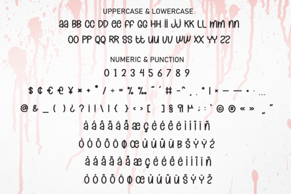Haunted Drips Font PNG with transparent background - Preview 6