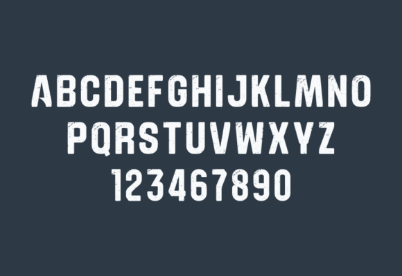 Heavy Ink Grunge Font PNG with transparent background - Preview 2