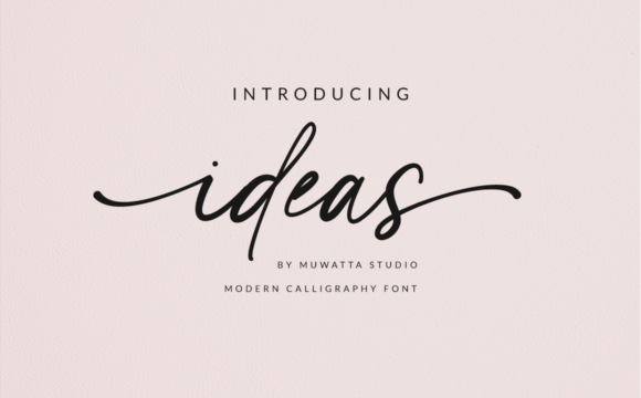 Ideas Script & Handwritten Font By Muwatta Studio