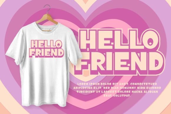 Kids Groovy Font PNG with transparent background - Preview 2