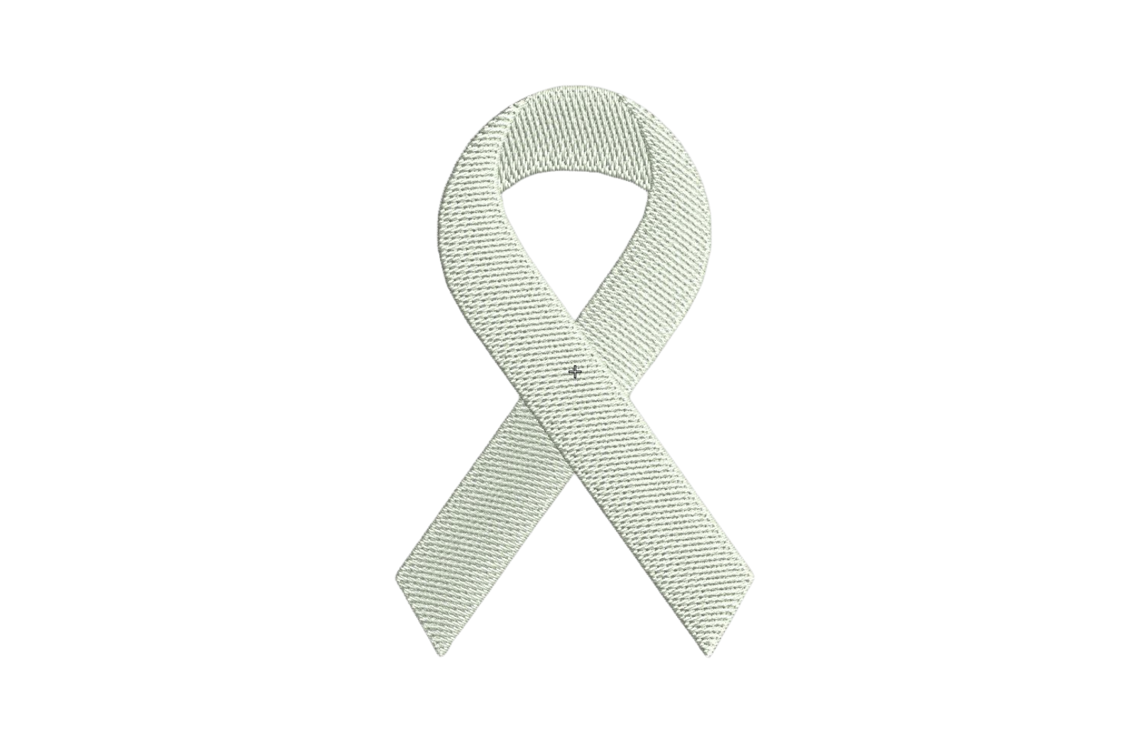 Lung Cancer Ribbon Embroidery Design