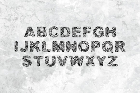 Ombak Banyu Font PNG with transparent background - Preview 2