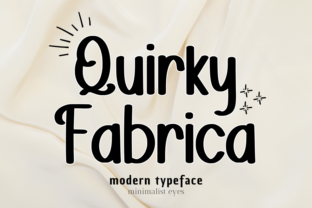 Quirky Fabrica Font by Minimalist Eyes · Creative Fabrica font preview
