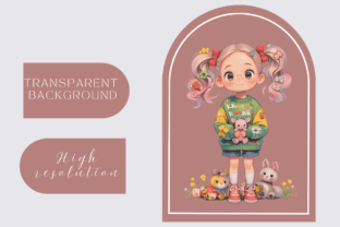 30 Whimsical Kawaii Girls PNG Clipart Graphic by Studio Glam · Creative ...