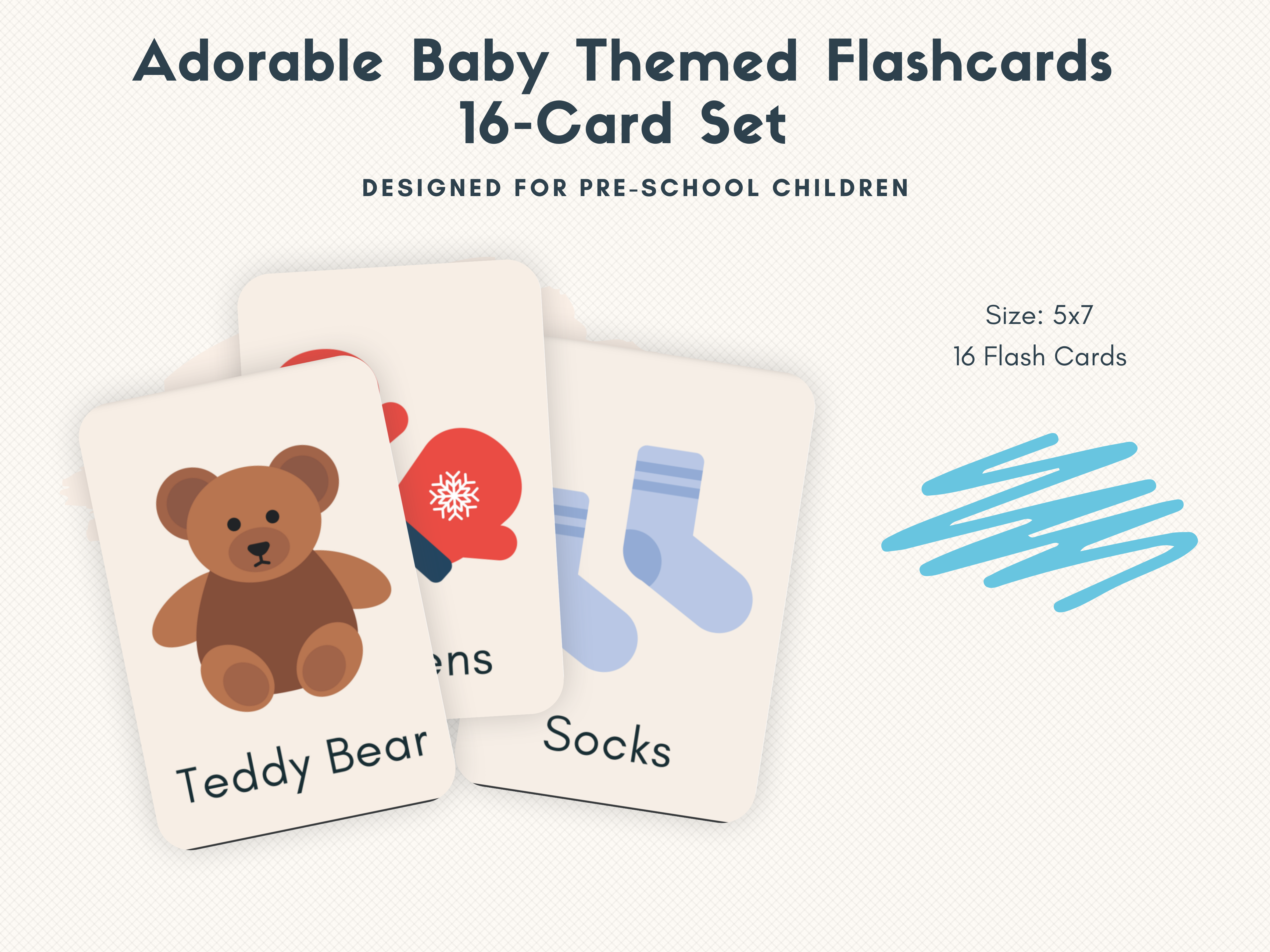 Adorable Baby Themed Flashcards 16 Card Graphic by Youssef Artist ...