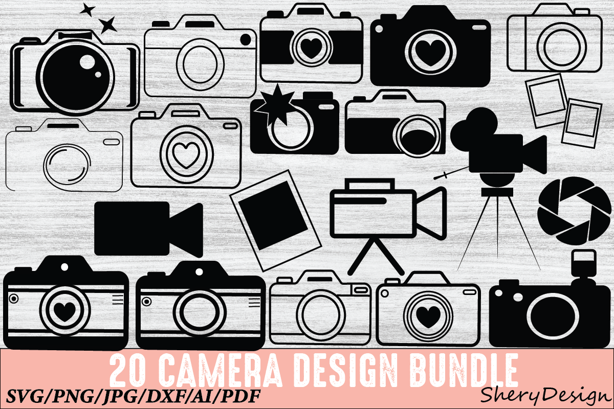 Camera SVG, Camera Cricut Graphic by SheryDesign · Creative Fabrica