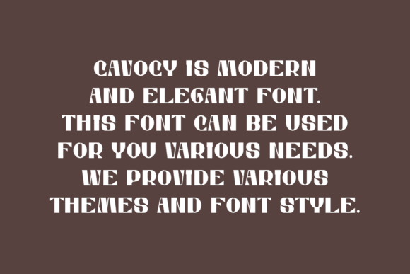 Cavocy Font - Preview 3