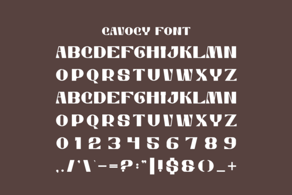 Cavocy Font - Preview 4