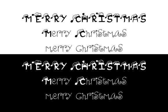 Christmas Hats Font PNG with transparent background - Preview 1