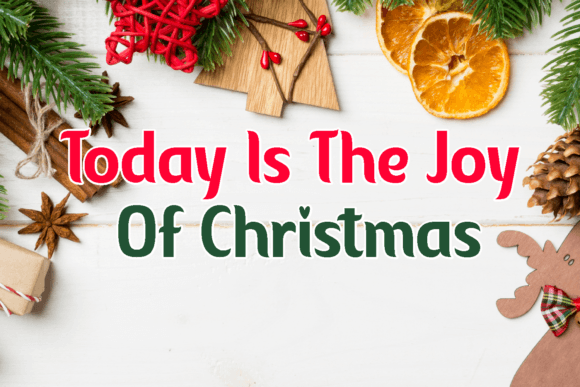 Christmas Positive Font PNG with transparent background - Preview 2