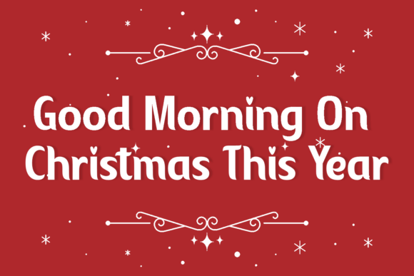 Christmas Positive Font PNG with transparent background - Preview 3