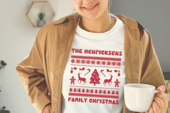 Cozy Christmas Font PNG with transparent background - Preview 4
