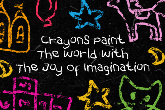 Crayon Fell Font - Preview 1