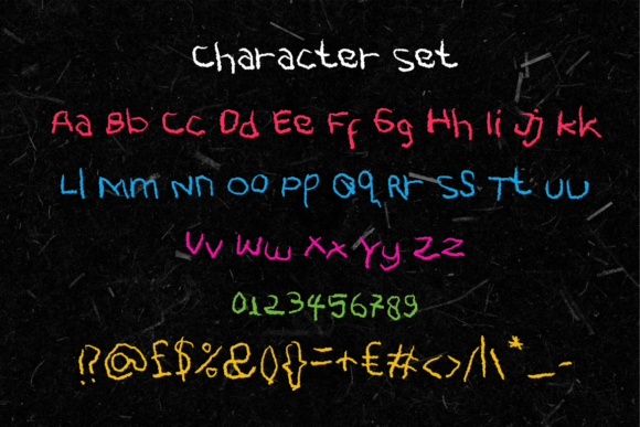 Crayon Fell Font - Preview 4