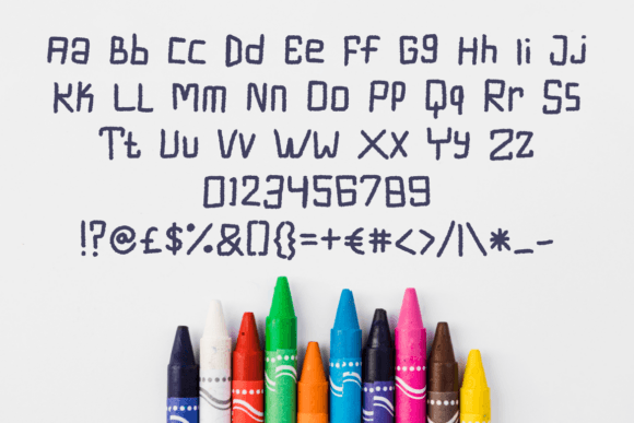 Crayon Glaze Font - Preview 4