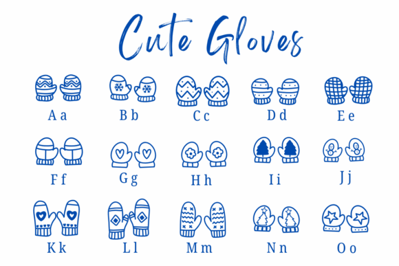 Cute Gloves Font - Preview 1