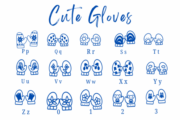 Cute Gloves Font - Preview 2