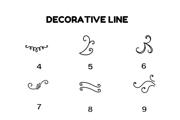 Decorative Line Font - Preview 3