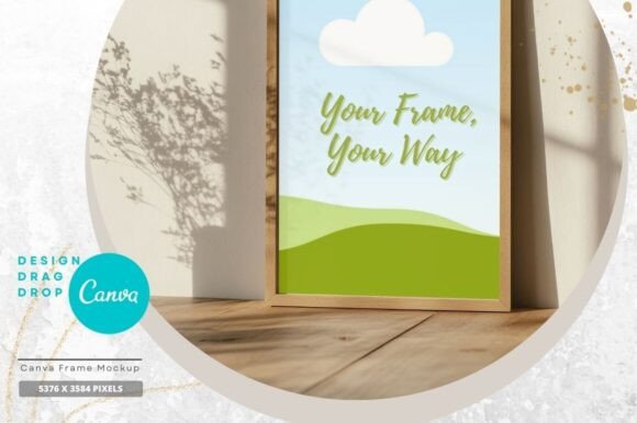 Easy-Edit Canva Picture Frame Mockup S01
