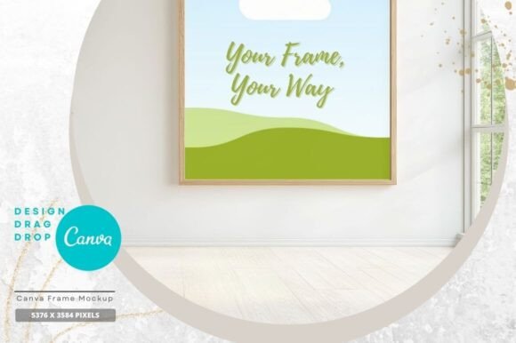 Easy-Edit Canva Picture Frame Mockup S13