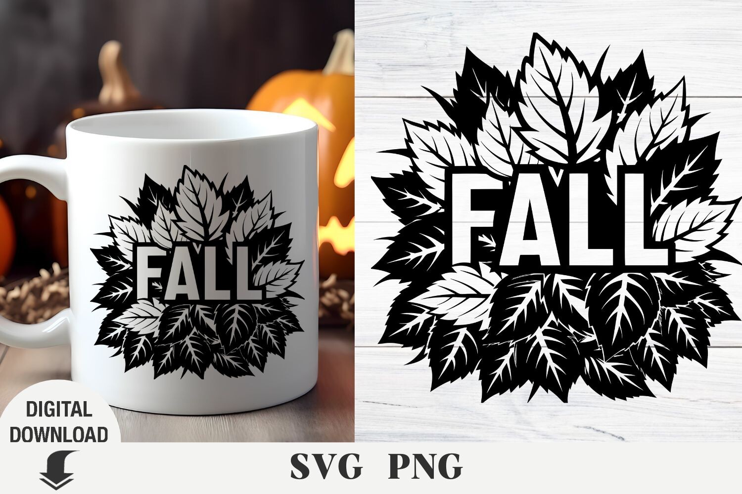 Fall Svg, Leaves Svg, Hello Fall, Sublim Graphic by OksisMG · Creative ...