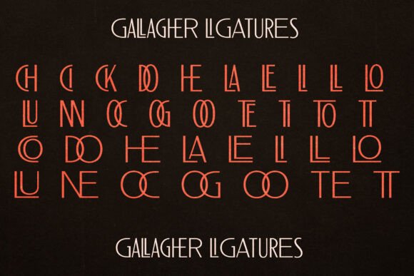 Gallagher Font - Preview 3