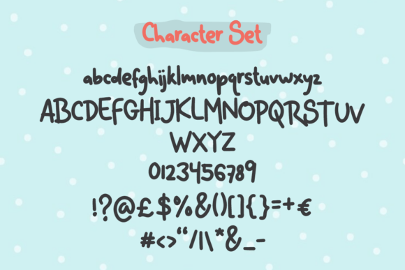 Gloppy Bump Font PNG with transparent background - Preview 4