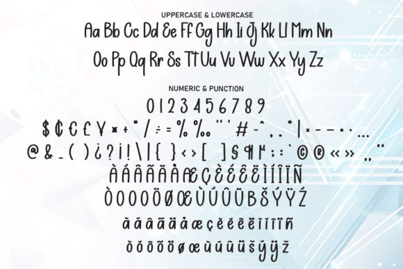Modern Digital Font PNG with transparent background - Preview 6