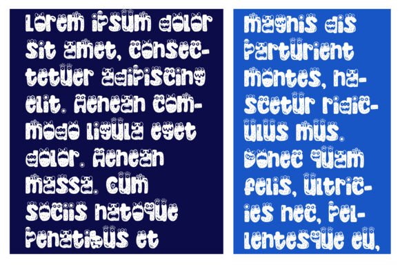 Monster Mouth More Font PNG with transparent background - Preview 2