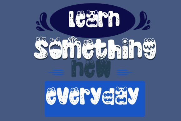 Monster Mouth More Font PNG with transparent background - Preview 4