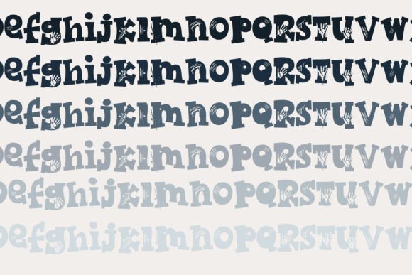 Nerve Fright Font PNG with transparent background - Preview 3