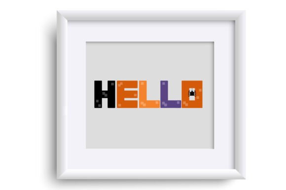 Pixelcraft Poltergeist Font PNG with transparent background - Preview 2
