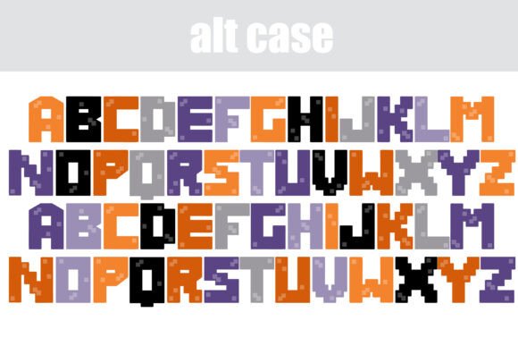 Pixelcraft Poltergeist Font PNG with transparent background - Preview 4