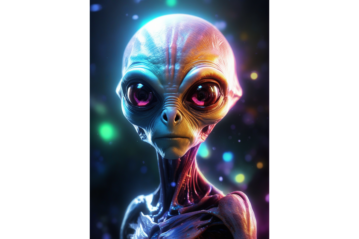 Realistic Male Alien 4 Graphic by L. M. Dunn · Creative Fabrica