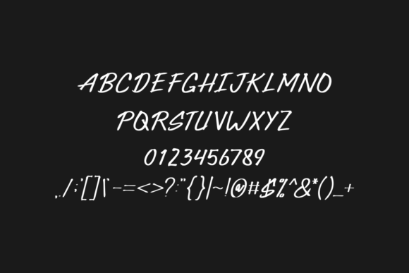 Shushibrush Font PNG with transparent background - Preview 2