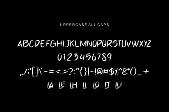 Slakerbrush Font PNG with transparent background - Preview 3