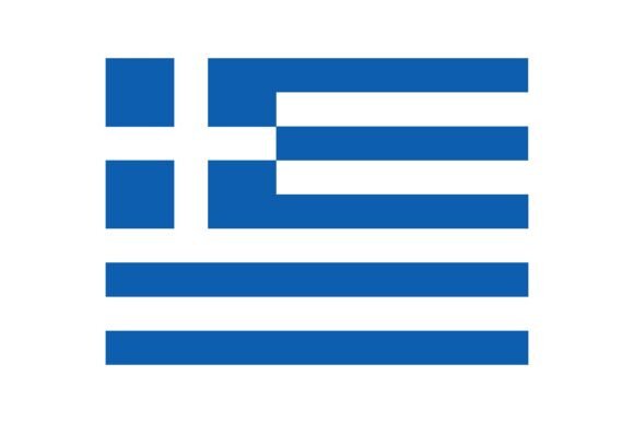 Vector Icon with Greece Flag. National S Grafik Druckbare Illustrationen Von pch.vector