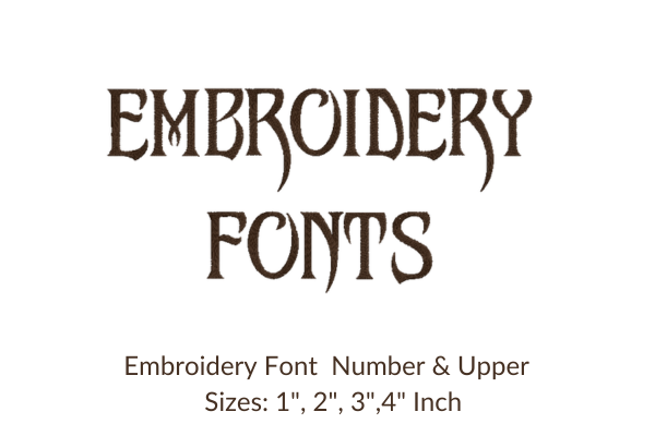 Wicked Queen Font Embroidery Design