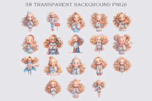 38 Quirky American Girl PNG Clipart Graphic by Studio Glam · Creative ...