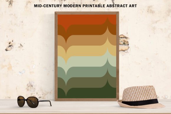 Abstract Geometric Color Gradient Art