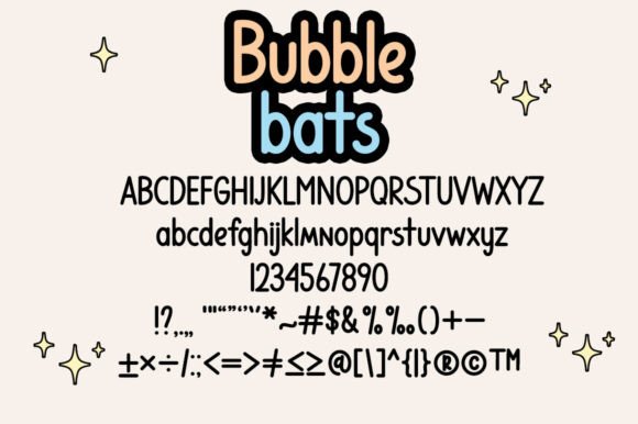 Bubble Bats Font - Preview 6