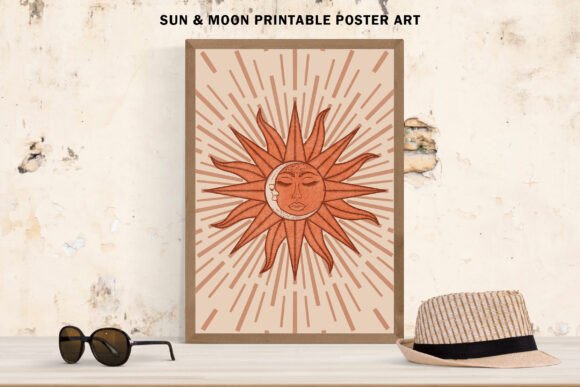 Celestial Sun & Moon Printable Art